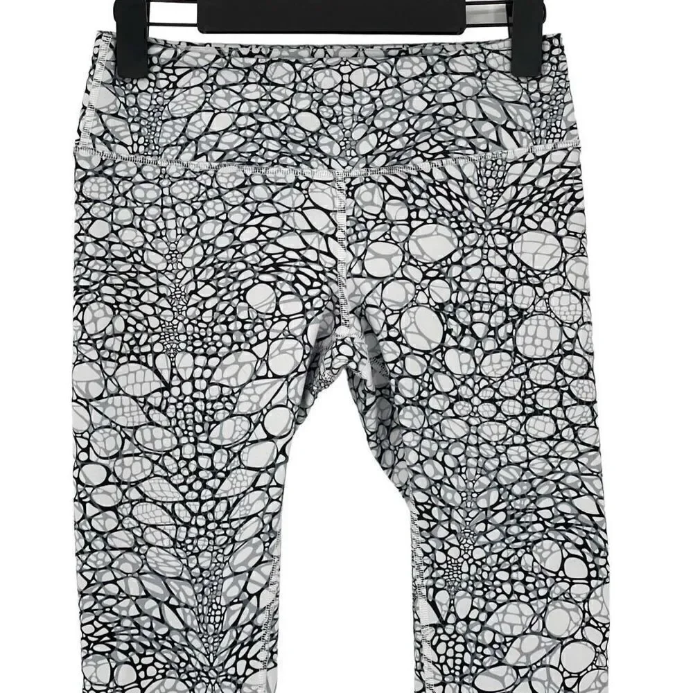 Alo Yoga Airbrushed Leggings Iguana White Performance Gym‎ Yoga Women Small